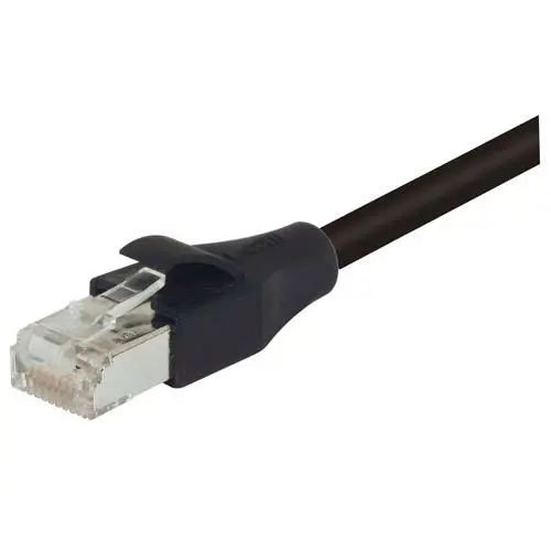 Produktfoto 1 von L-Com TRD Cat5e Cat.5e Netzwerkkabel, 1 m, Schwarz, A Gerade Stecker, B RJ45 Stecker, Raucharm halogenfrei Abgeschirmt