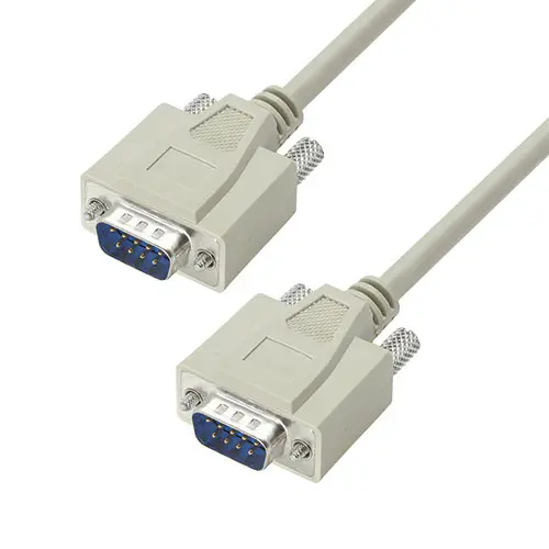 Produktfoto 1 von L-Com Kabel assembliert / D-Sub, 9-polig Stecker / D-Sub 9-polig Stecker Polyvinylchlorid, Hellgrau, RoHS, CE2011/65/EU