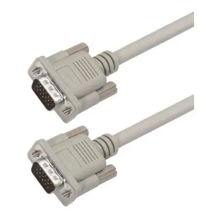 Produktfoto 1 von L-Com Kabel assembliert / D-Sub, 15-polig Stecker / D-SUB Stecker, 5 ft Polyvinylchlorid, Hellgrau, RoHS