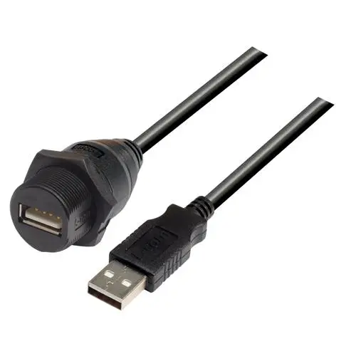 Produktfoto 1 von L-Com USB-Kabel, USB / USBA, 5m USB 2.0