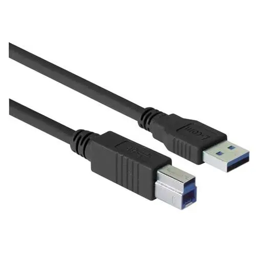 Produktfoto 1 von L-Com USB-Kabel, USB / USB B, 2m USB 3.0