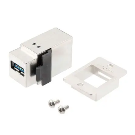 Produktfoto 1 von L-Com, Gerade ECFU3KEY-AA-S USB-Steckverbinder Buchse 1, Panel USB 3.0