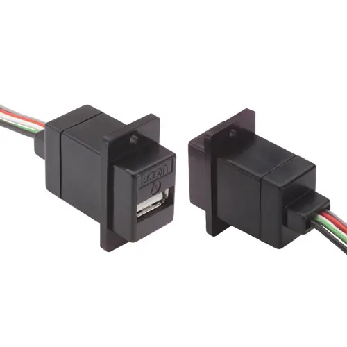 Produktfoto 1 von L-Com, Gerade ECJ504B-UA USB-Steckverbinder Stecker USB Typ A 1, Panel USB 2.0
