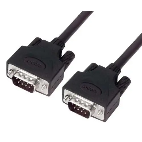 Produktfoto 1 von L-Com DB9 Kabel assembliert / DB9 Stecker / DB9 Stecker, 5 ft Raucharm halogenfrei, Schwarz, TSCA, REACH, RoHS