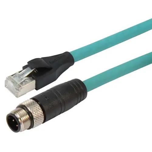 Produktfoto 1 von L-Com TRG Cat.5e Netzwerkkabel, 2 m, Grün, A Gerade Stecker Abgeschirmt Stecker, B RJ45, Thermoplast