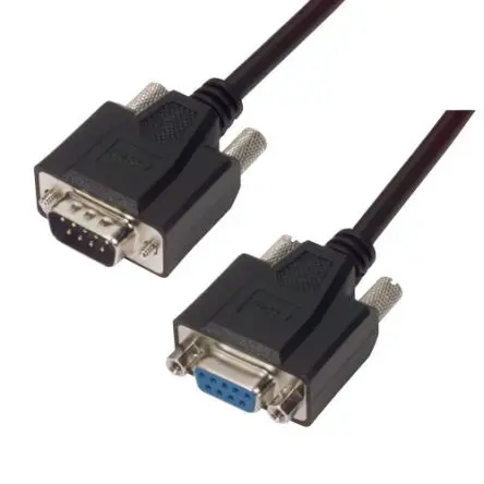 Produktfoto 1 von L-Com CSMNB Kabel assembliert / DB9 Stecker / DB9 Buchse, 5 ft Polyvinylchlorid, Schwarz, UL, RoHS