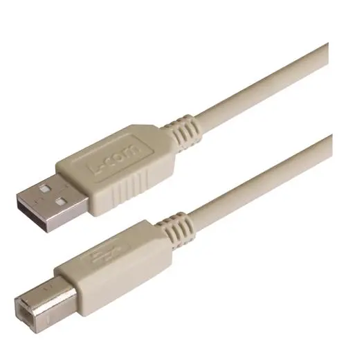 Produktfoto 1 von L-Com USB-Kabel, USB / USB B, 3m USB 2.0