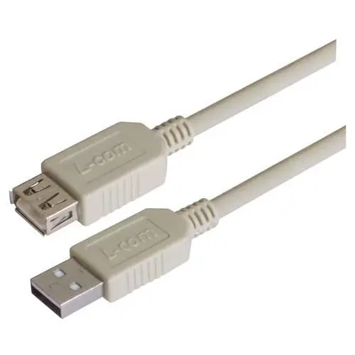 Produktfoto 1 von L-Com USB-Kabel, USB / USBA, 3m USB 2.0