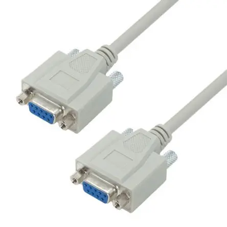 Produktfoto 1 von L-Com DB9 Kabel assembliert / DB9 Buchse / DB9 Buchse, 25 ft Polyvinylchlorid, Hellgrau, REACH, TSCA, RoHS