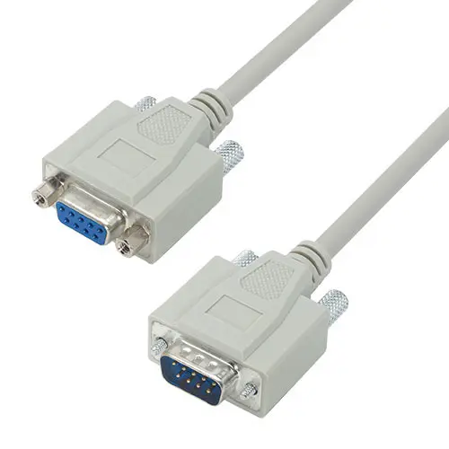 Produktfoto 1 von L-Com Kabel assembliert Buchse / D-Sub 9-polig Stecker Polyvinylchlorid, Hellgrau, RoHS, CE2011/65/EU