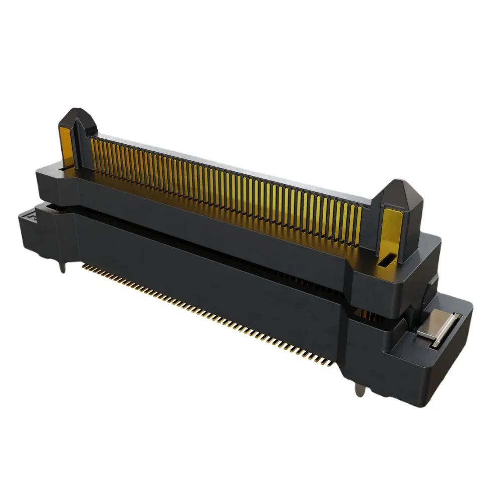 Produktfoto 1 von HARWIN FLECTO Leiterplattenleiste Vertikal, 100-polig / 2-reihig, Raster 0.5 mm Raster Oberfläche, Platine-Platine,
