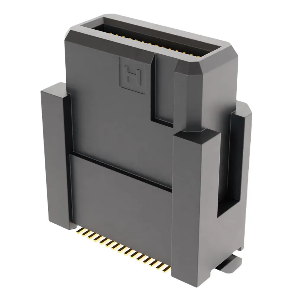 Produktfoto 1 von HARWIN FLECTO Leiterplattenleiste Vertikal, 30-polig / 2-reihig, Raster 0.5 mm Raster Oberfläche, Platine-Platine,