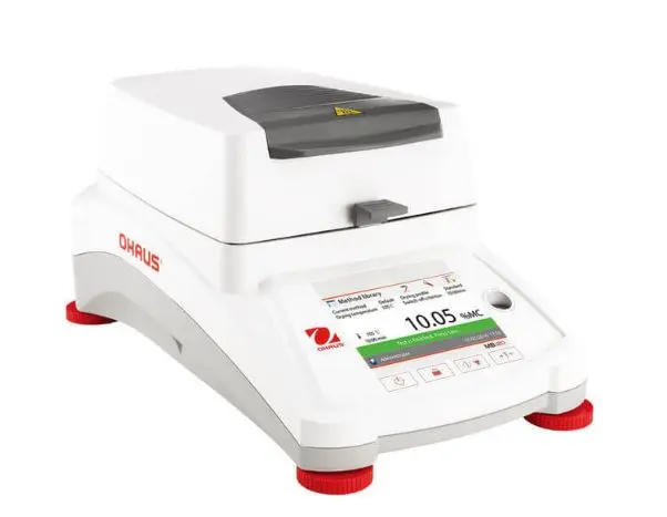Produktfoto 1 von Ohaus Europe GmbH MB120 Feuchtemessgerät, 0.01 % / 0.001 g TFT für Feuchtemessgerät, Netz