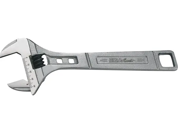 Produktfoto 1 von Ega-Master Schraubenschlüssel Verstellbarer Schraubenschlüssel, Gerade Griff, Backenweite 41 mm, / Länge 200 mm