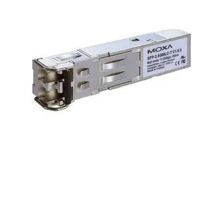 Produktfoto 1 von MOXA Transceiver, LC, Multimodus, Multimodus 2.5 Gbps 600 m, 2500Mbps