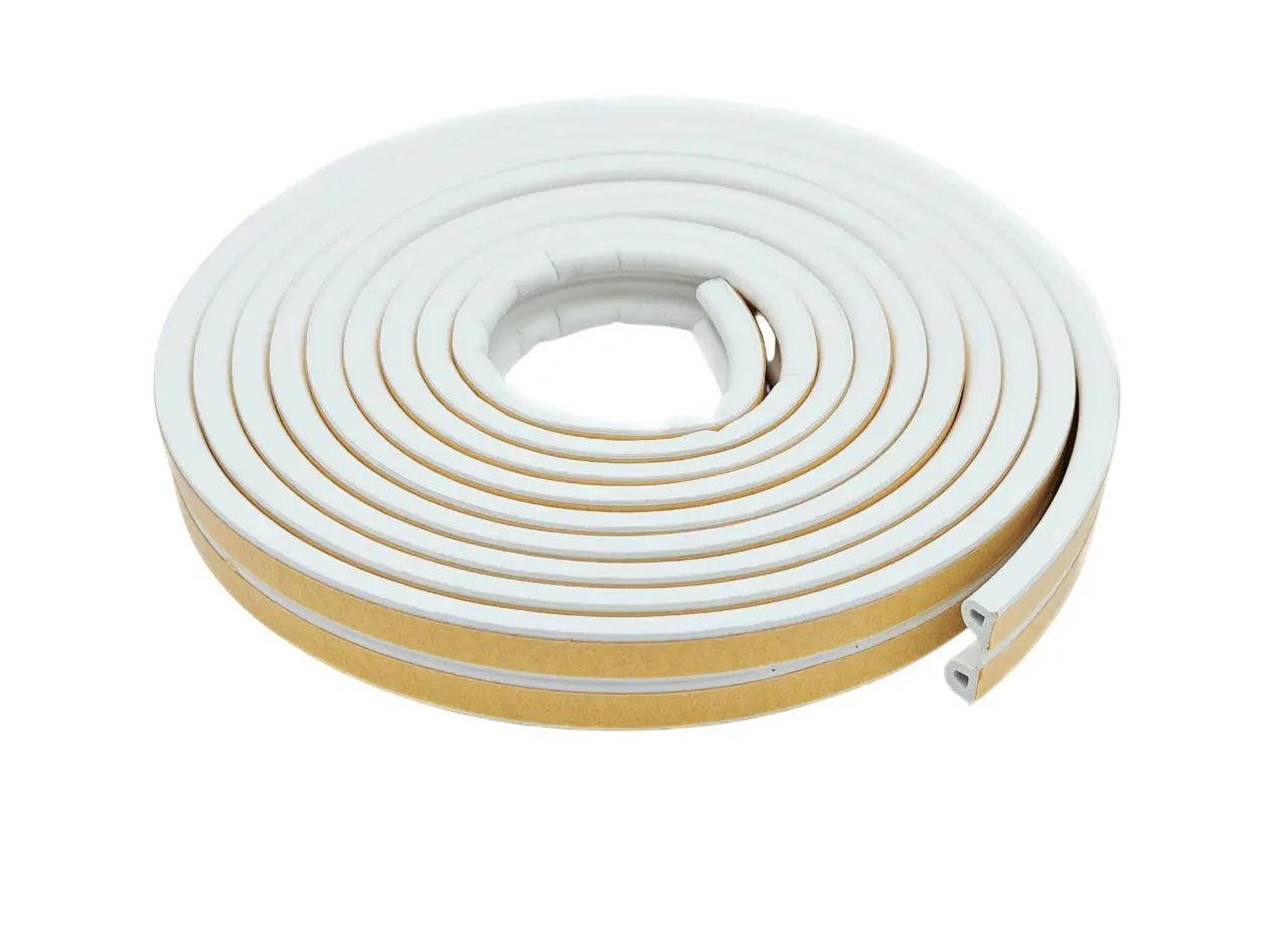 Produktfoto 1 von RS PRO RS PRO Ethylen-Propylen-Dien-Monomer Schaumstoff Klebeband, Einseitig, Weiß, Stärke 5.5 mm, 9 mm x 16.5 m, 8 N/cm