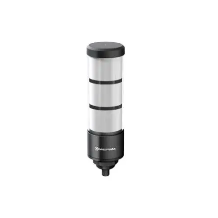 Produktfoto 1 von Werma RST-56 LED Signalturm Summer 3-stufig Linse Gelb, Rot, Grün 24V permanent Eingebaut 209 mm