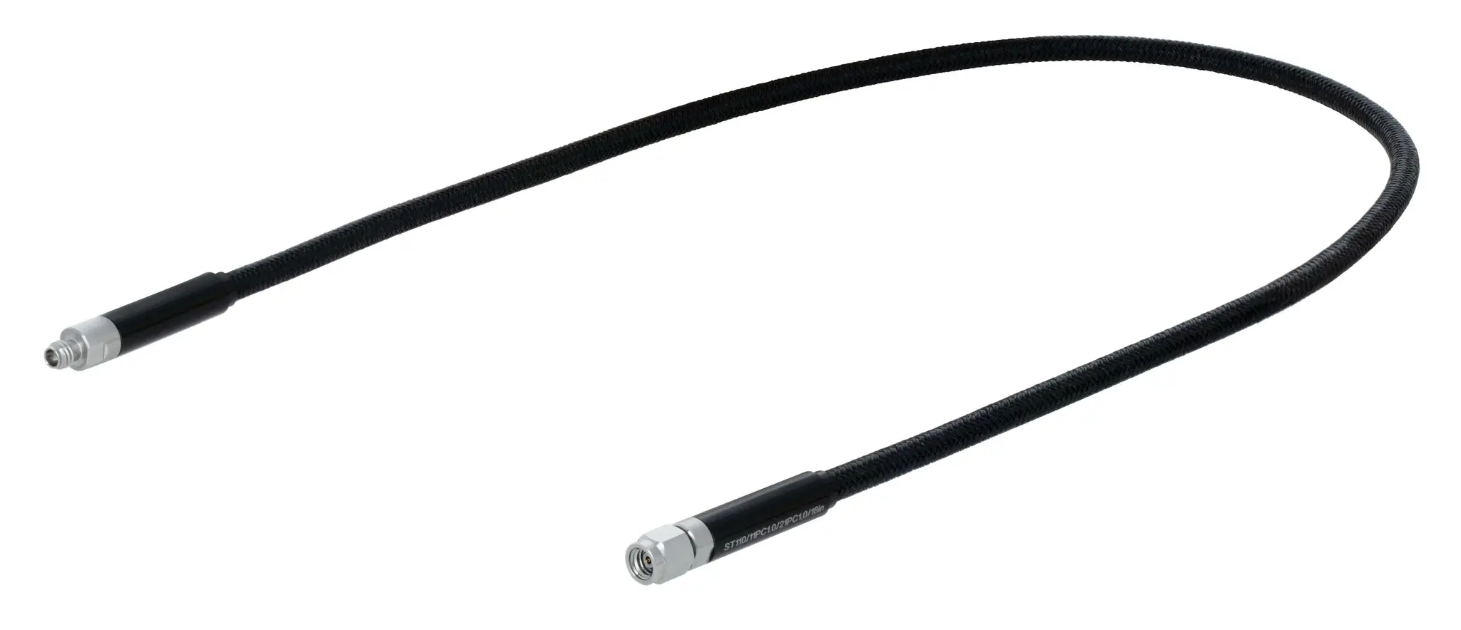 Produktfoto 1 von Huber+Suhner ST110 Koaxialkabel Stecker, 50 Ω Buchse, 457 mm, Gerade / Sf_11_Pc1.0 (gerader Stecker)
