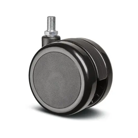 Tente Drehbar Rolle, Rad ø 75 mm, 50 kg, Ges H. 88 mm, Rad B. 8 mm, Polyamid