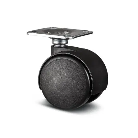 Produktfoto 1 von Tente Drehbar Rolle, Rad ø 40 mm, 30 kg, Ges H. 54 mm, Rad B. 6 mm, Polypropylen
