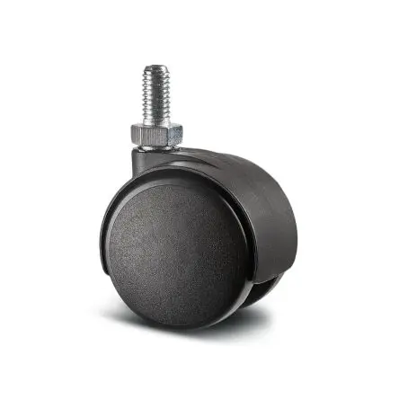 Produktfoto 1 von Tente Drehbar Rolle, Rad ø 40 mm, 30 kg, Ges H. 44 mm, Rad B. 6 mm, Polypropylen