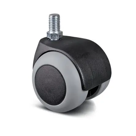 Produktfoto 1 von Tente Drehbar Rolle, Rad ø 50 mm, 40 kg, Ges H. 59 mm, Rad B. 10 mm, Polypropylen