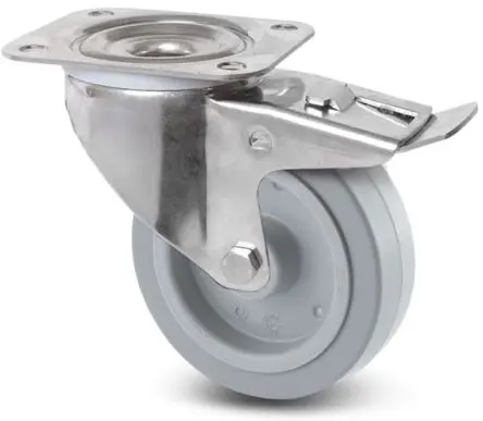 Produktfoto 1 von Tente Drehbar Rolle, Rad ø 160 mm, 300 kg, Ges H. 200 mm, Rad B. 46 mm, Polyamid