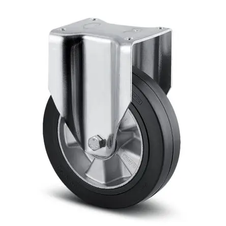 Produktfoto 1 von Tente Feststehend Rolle, Rad ø 125 mm, 300 kg, Ges H. 164 mm, Rad B. 50 mm, Aluminium