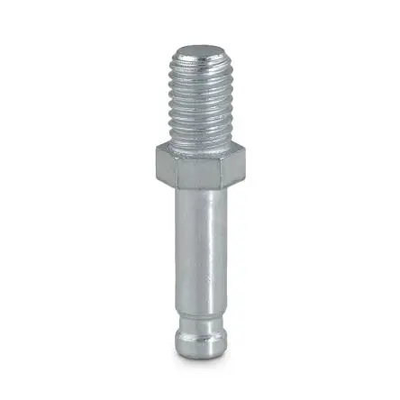 Produktfoto 1 von Tente Fußplatte Typ Gewindestange mit Sechskantansatz, M8 x 15 mm