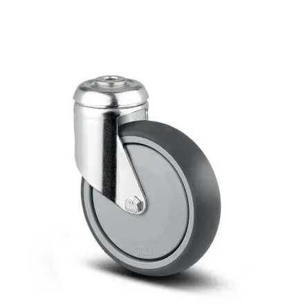 Produktfoto 1 von Tente Drehbar Rolle, Rad ø 125 mm, 100 kg, Ges H. 149 mm, Rad B. 32 mm, Polypropylen