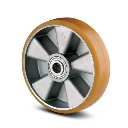 Produktfoto 1 von Tente Aluminium Rollwagenrolle Orange, 800 kg Ø 160 mm, B. 50 mm
