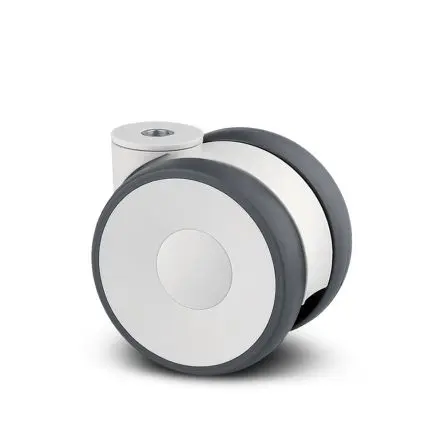 Produktfoto 1 von Tente Drehbar Rolle, Rad ø 75 mm, 90 kg, Ges H. 78 mm, Rad B. 15 mm, Polypropylen