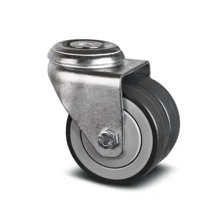 Produktfoto 1 von Tente Drehbar Rolle, Rad ø 75 mm, 85 kg, Ges H. 99 mm, Rad B. 25 mm, Polypropylen