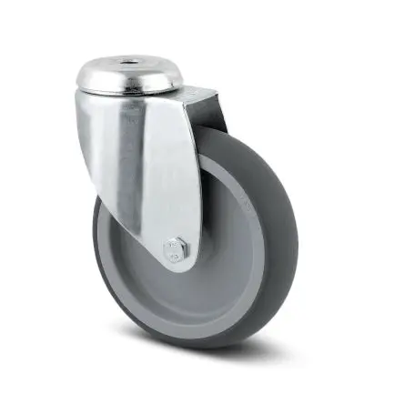 Produktfoto 1 von Tente Drehbar Rolle, Rad ø 125 mm, 100 kg, Ges H. 160 mm, Rad B. 32 mm, Polypropylen