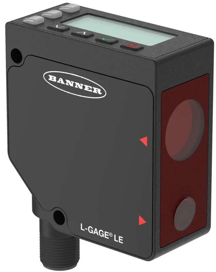 Produktfoto 1 von Banner Rechteckig Optischer Sensor, Laser, Bereich 100 → 1000 mm, NPN/PNP Ausgang, M12 Integral QD