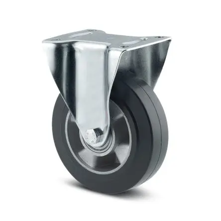 Produktfoto 1 von Tente Feststehend Rolle, Rad ø 160 mm, 350 kg, Ges H. 200 mm, Rad B. 50 mm, Aluminium