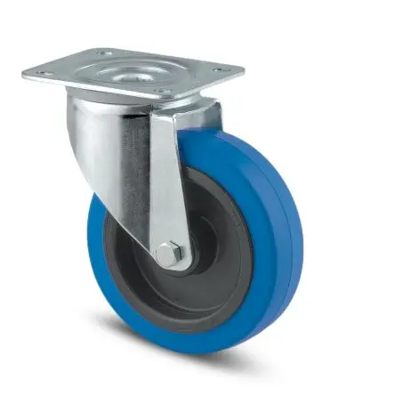 Produktfoto 1 von Tente Drehbar Rolle, Rad ø 100 mm, 160 kg, Ges H. 128 mm, Rad B. 34 mm, Polyamid