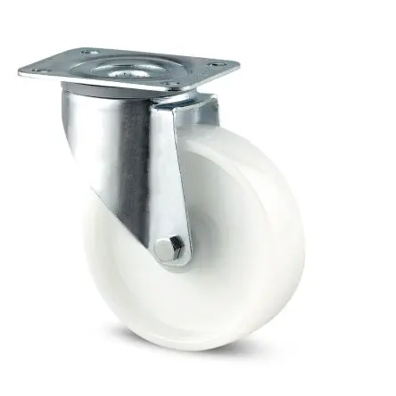 Produktfoto 1 von Tente Drehbar Rolle, Rad ø 80 mm, 200 kg, Ges H. 108 mm, Rad B. 30 mm, Polyamid