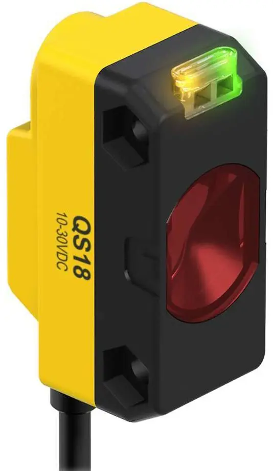 Produktfoto 1 von Banner Rechteckig Optischer Sensor, Infrarot, Bereich 3 m, NPN/PNP Ausgang, M8