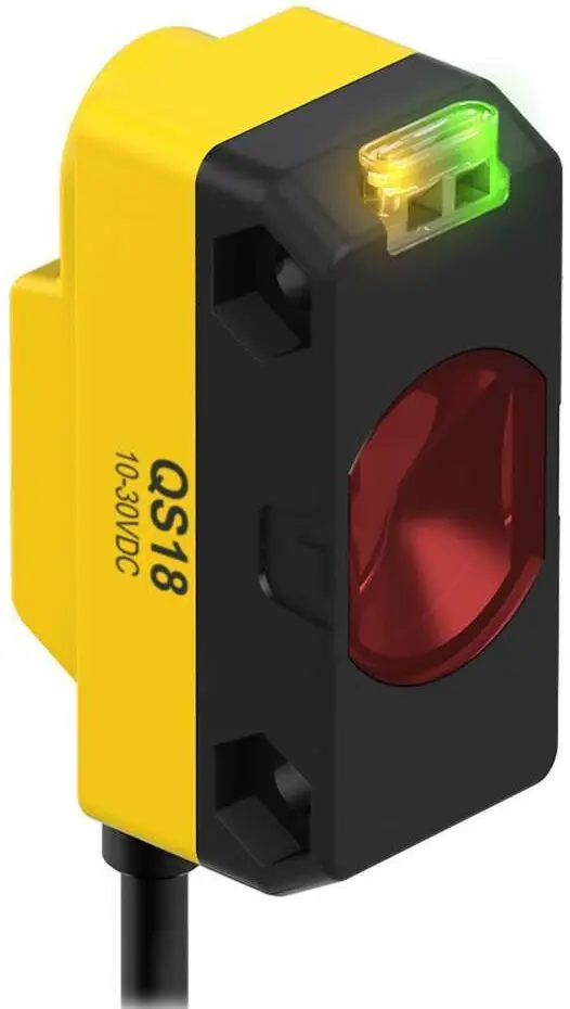 Produktfoto 1 von Banner Rechteckig Optischer Sensor, Entgegengesetzter Modus, Bereich 3 m, M8