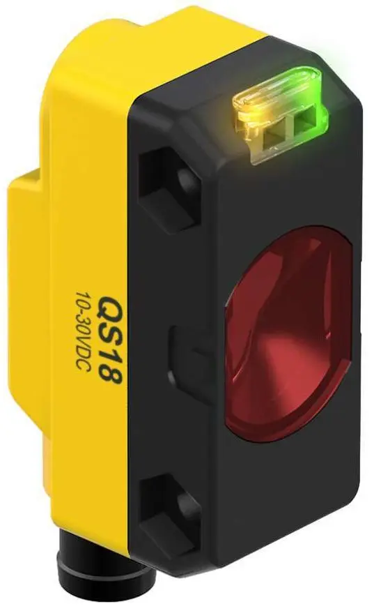 Produktfoto 1 von Banner Rechteckig Optischer Sensor, Infrarot, Bereich 3 m, NPN/PNP Ausgang, M8