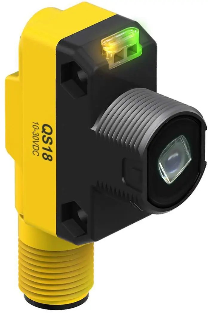 Produktfoto 1 von Banner Rechteckig Optischer Sensor, Diffus, Bereich 30 m, M12