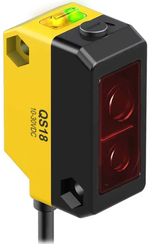 Produktfoto 1 von Banner Rechteckig Optischer Sensor, Hintergrundunterdrückung, Bereich 15 → 40 mm, 1 NPN UND 1 PNP Ausgang, M12,