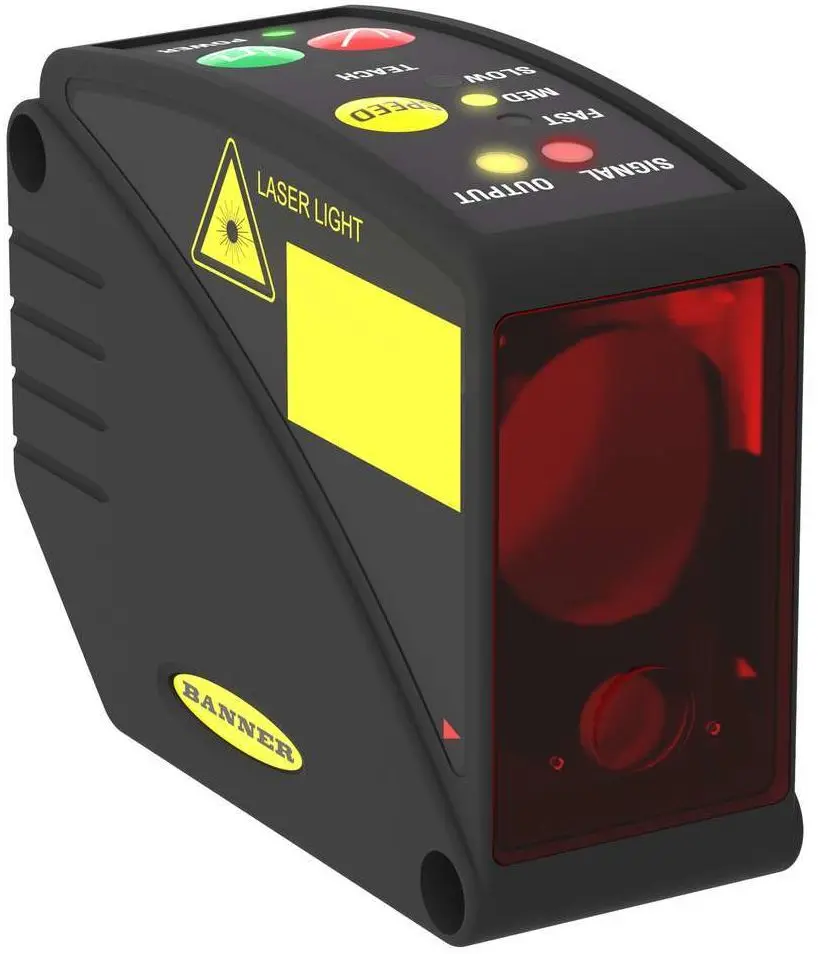 Produktfoto 1 von Banner Rechteckig Optischer Sensor, Retroreflektierend, Bereich 0,5 → 50 m, PNP Ausgang, M12