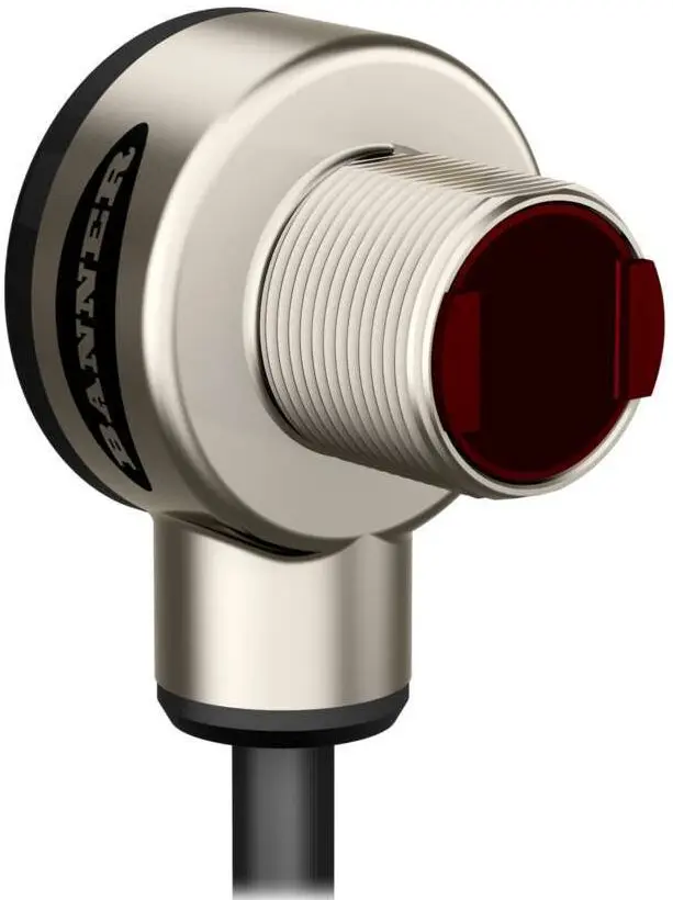 Produktfoto 1 von Banner zylindrisch Optischer Sensor, Diffus, Bereich 500 mm, NPN Ausgang, 4-polig M12, Hell-/dunkelschaltend