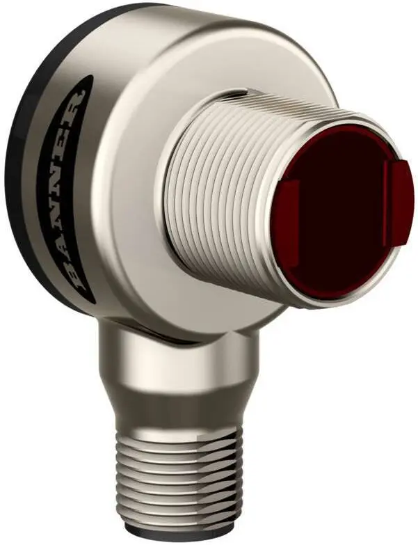Produktfoto 1 von Banner zylindrisch Optischer Sensor, Diffus, Bereich 25 mm, NPN Ausgang, Anschlusskabel, Hell-/dunkelschaltend
