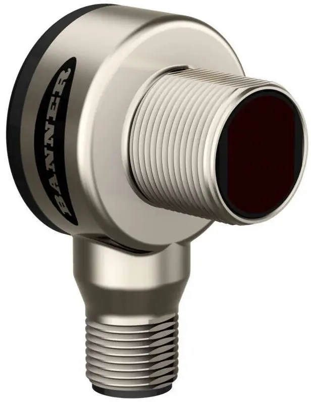 Produktfoto 1 von Banner zylindrisch Optischer Sensor, Polarisiert reflektierend, Bereich 5,5 m, PNP Ausgang, 4-polig M12,