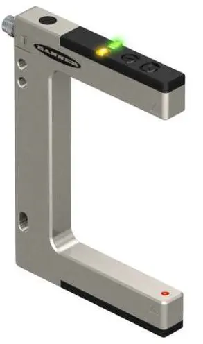 Produktfoto 1 von Banner U Shaped (Also: Fork; Gabel) Optischer Sensor, Dagegen, Bereich 80 mm, NPN Ausgang, 3 Stift M8 Integral QD,