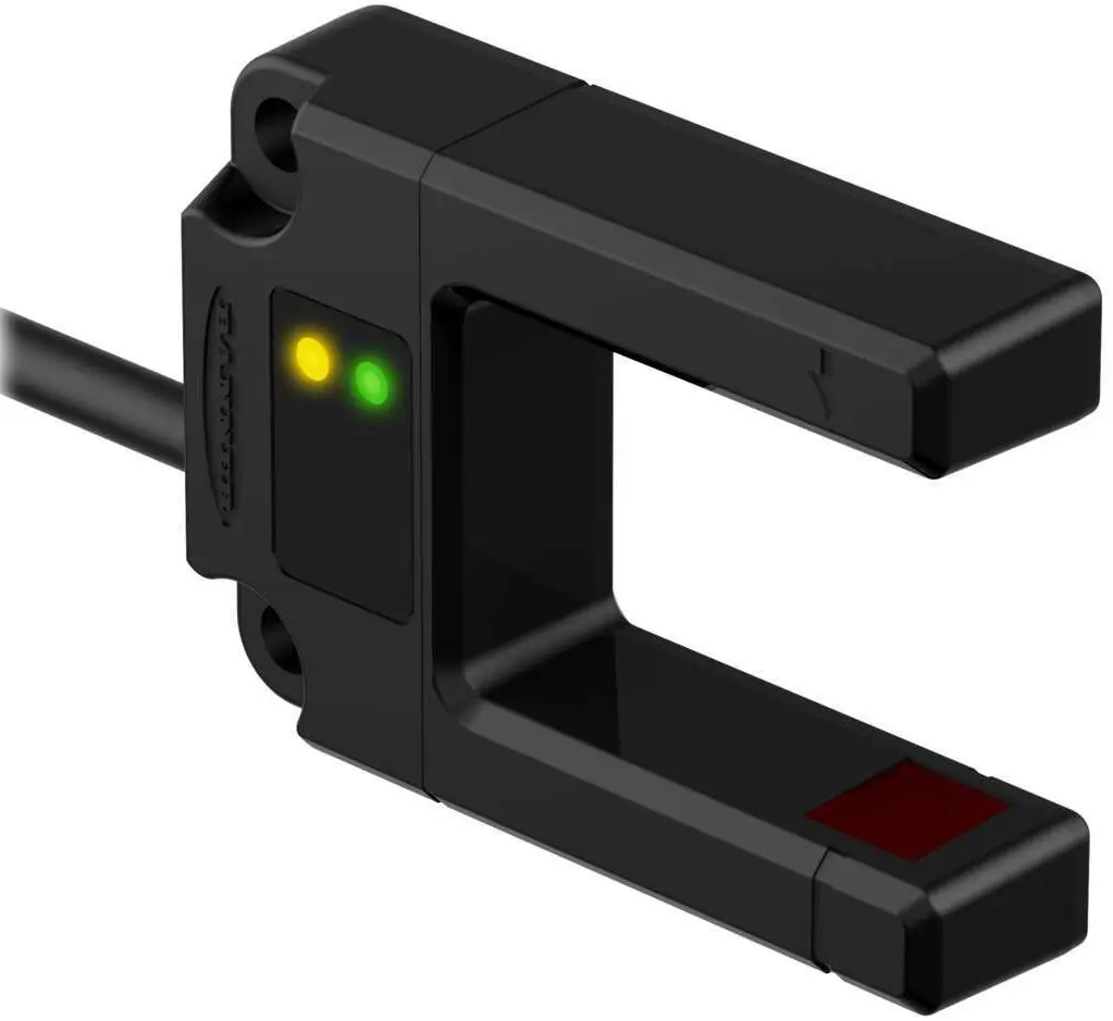 Produktfoto 1 von Banner U Shaped (Also: Fork; Gabel) Optischer Sensor, Dagegen, Bereich 30 mm, NPN/PNP Ausgang, M12, Dunkelschaltend