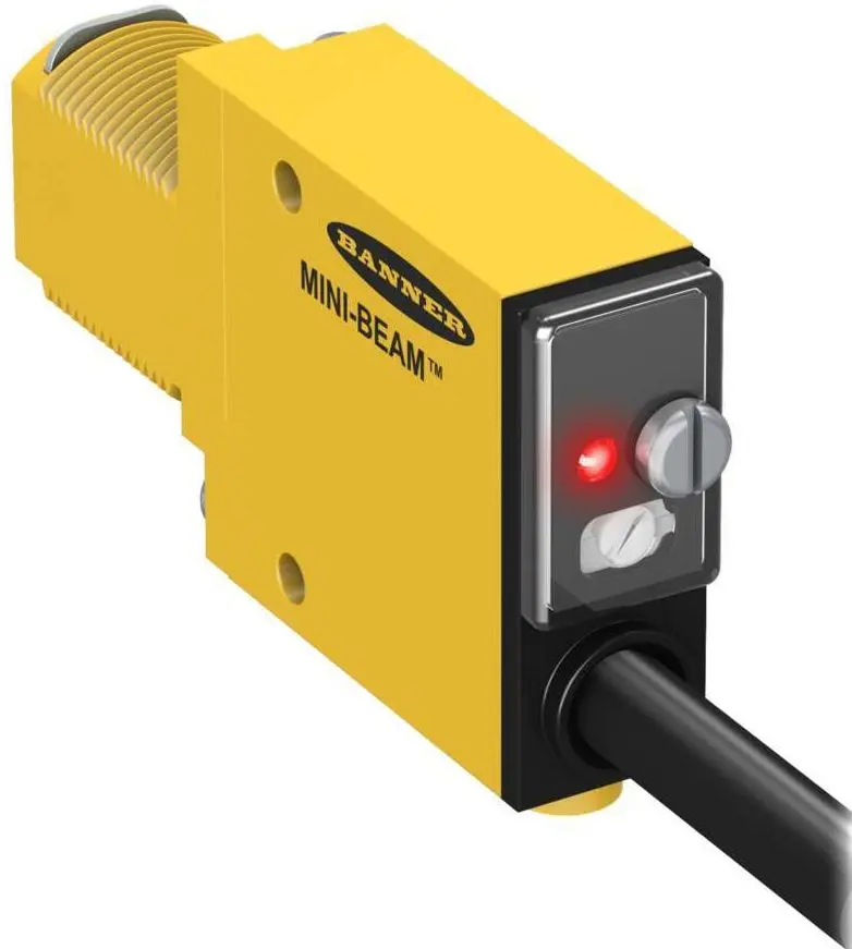 Produktfoto 1 von Banner Glas Bipolar LWL-Sensor 300 mm Glasfasersensor IP40 1 ms